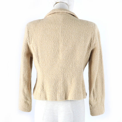 CHANEL Jacket 02C P18870V10901 Main: 75% wool, Main: 20% rayon, Main: 5% nylon, Lining: 95% silk, Lining: 5% elastane (polyurethane) beige Women 42