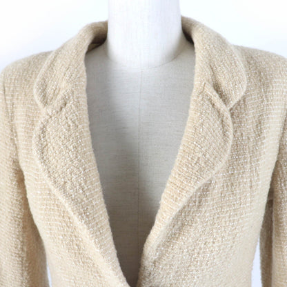 CHANEL Jacket 02C P18870V10901 Main: 75% wool, Main: 20% rayon, Main: 5% nylon, Lining: 95% silk, Lining: 5% elastane (polyurethane) beige Women 42