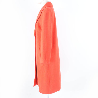 BURBERRY coat Main: 80% virgin wool, Main: 20% nylon, Lining: 100% cotton, Sleeve lining: 100% viscose (rayon) Orange Women 36
