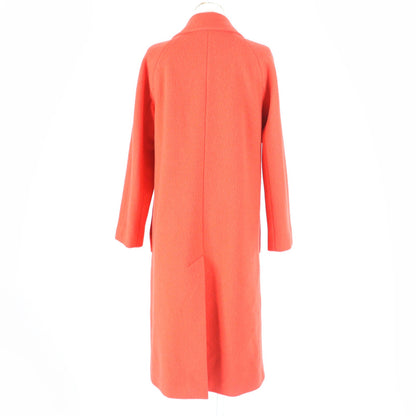 BURBERRY coat Main: 80% virgin wool, Main: 20% nylon, Lining: 100% cotton, Sleeve lining: 100% viscose (rayon) Orange Women 36