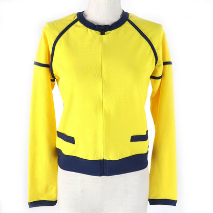 CHANEL Jacket 08P P33377 Main: 84% polyamide (nylon), 16% elastane (polyurethane) Yellow navy Sports line Women 36