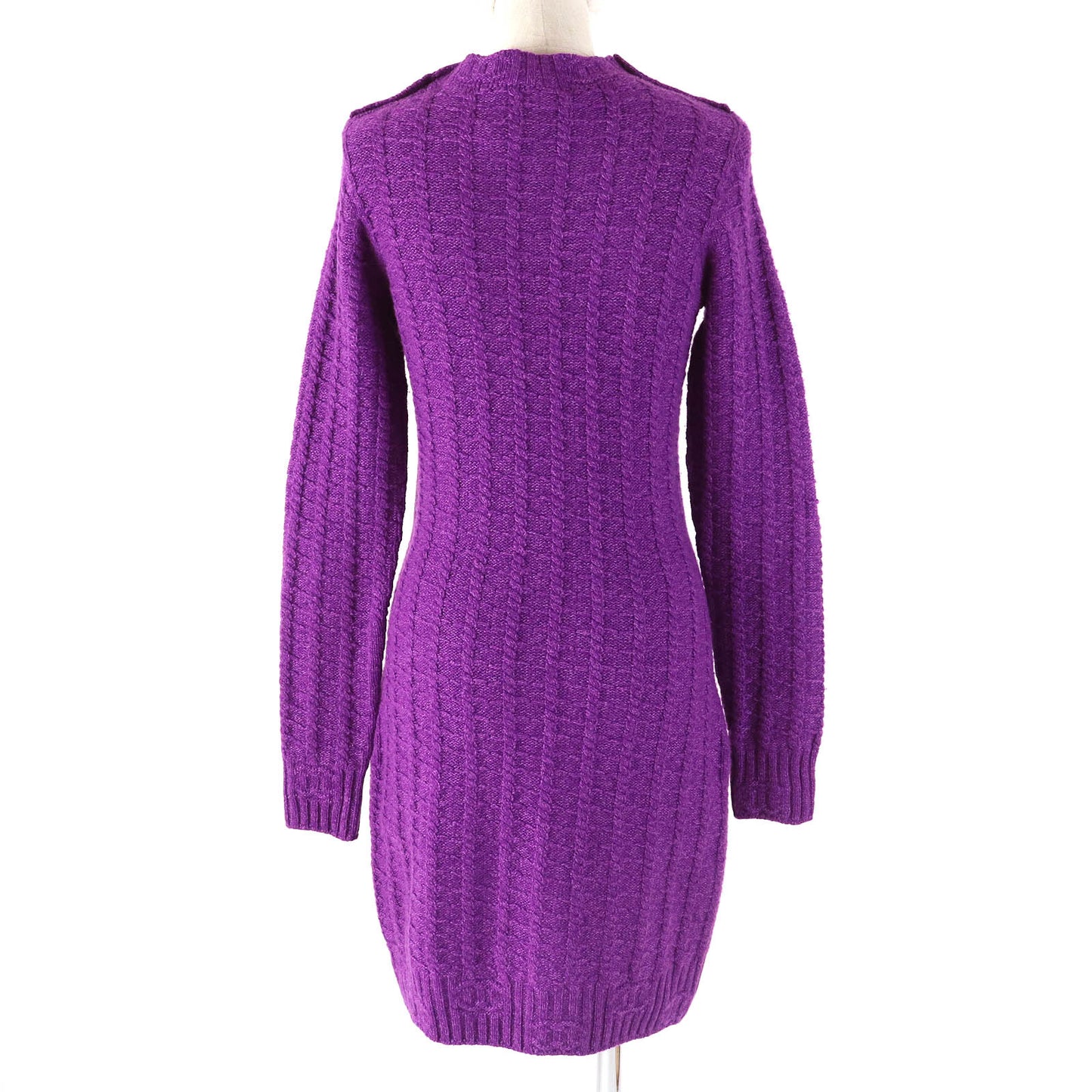CHANEL one piece P75622 Main: 50% wool, Main: 50% cashmere purple Women 34
