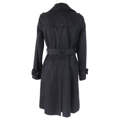BURBERRY trench coat Outer: 100% cotton, Lining: cotton, Sleeve lining: cupra, Leather part: cowhide, Liner: 100% wool black Women 36