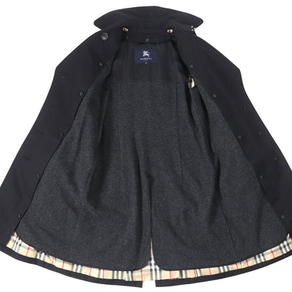 BURBERRY trench coat Outer: 100% cotton, Lining: cotton, Sleeve lining: cupra, Leather part: cowhide, Liner: 100% wool black Women 36