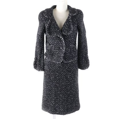 CHANEL setup 05A P26927 Outer: 50% polyamide, Outer: 50% mohair, Lining: 100% silk Black White Women 36
