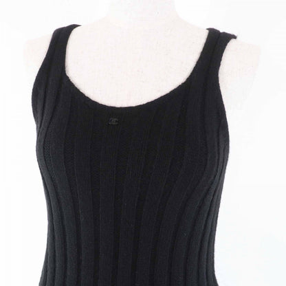 CHANEL one piece 04A P23861 Main: 98% cashmere, Main: 2% elastane black Women 38