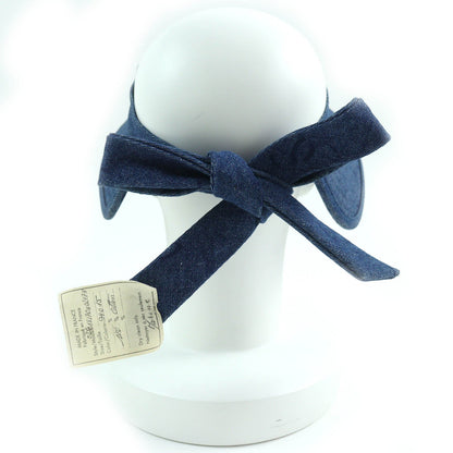 CHANEL Sun visor 02P Main: 100% cotton Indigo blue Women