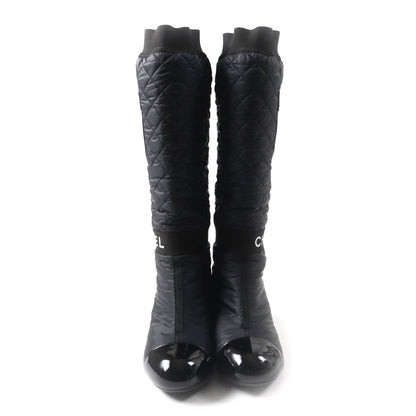 CHANEL Knee-high boots G38428 21K Main: Leather, Part: Patent leather black Women 37