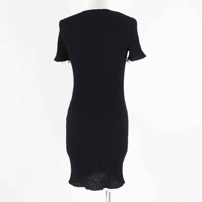 CHANEL one piece P72078 Outer: 100% cotton, part: 80% cotton, part: 16% polyamide, part: 4% elastane, part: 100% silk Black White Women 36