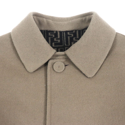 FENDI trench coat FF0667 AL57 Main: 99% wool, Main: 1% silk Brown black mens 52