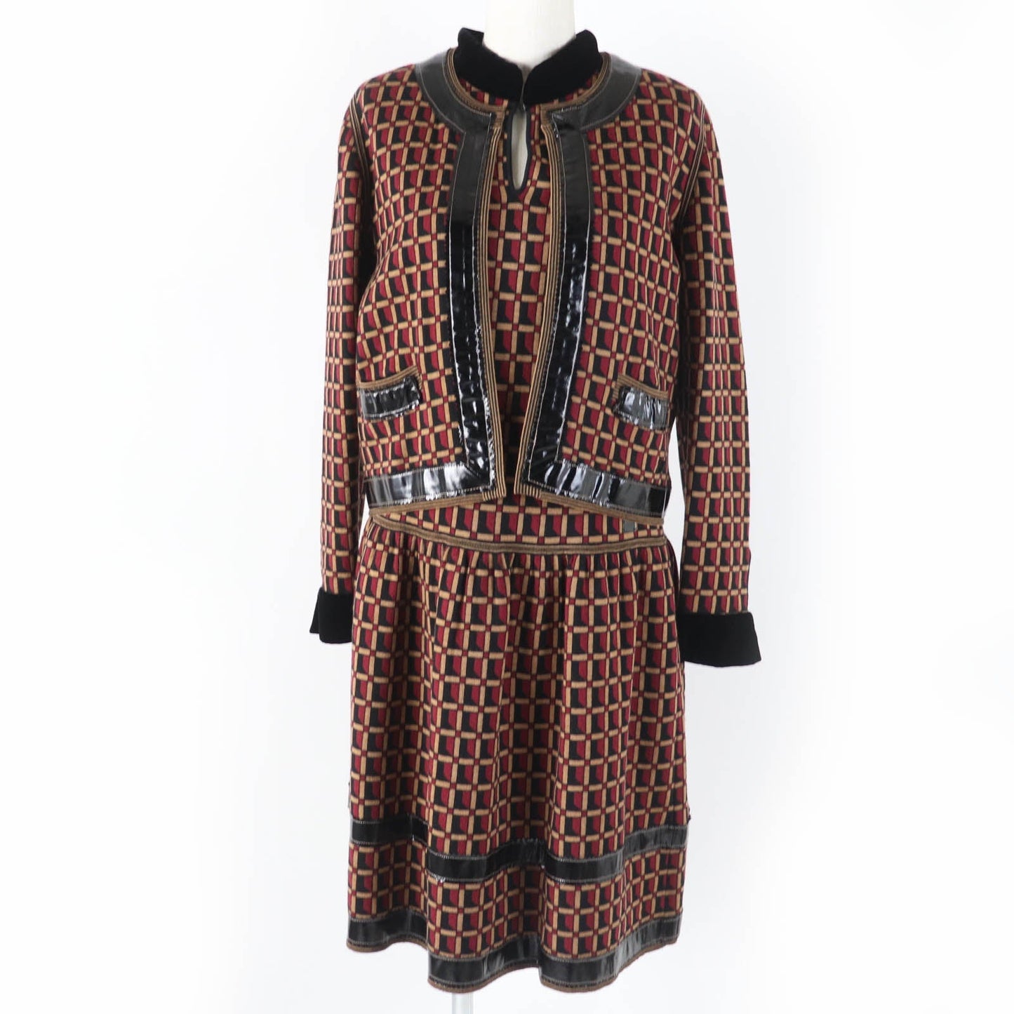 CHANEL ensemble 05A P26312V01927 Main: 100% wool, Part: Lamb leather multicolor Women 42