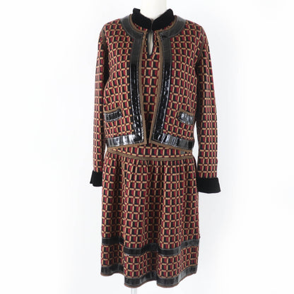 CHANEL ensemble 05A P26312V01927 Main: 100% wool, Part: Lamb leather multicolor Women 42