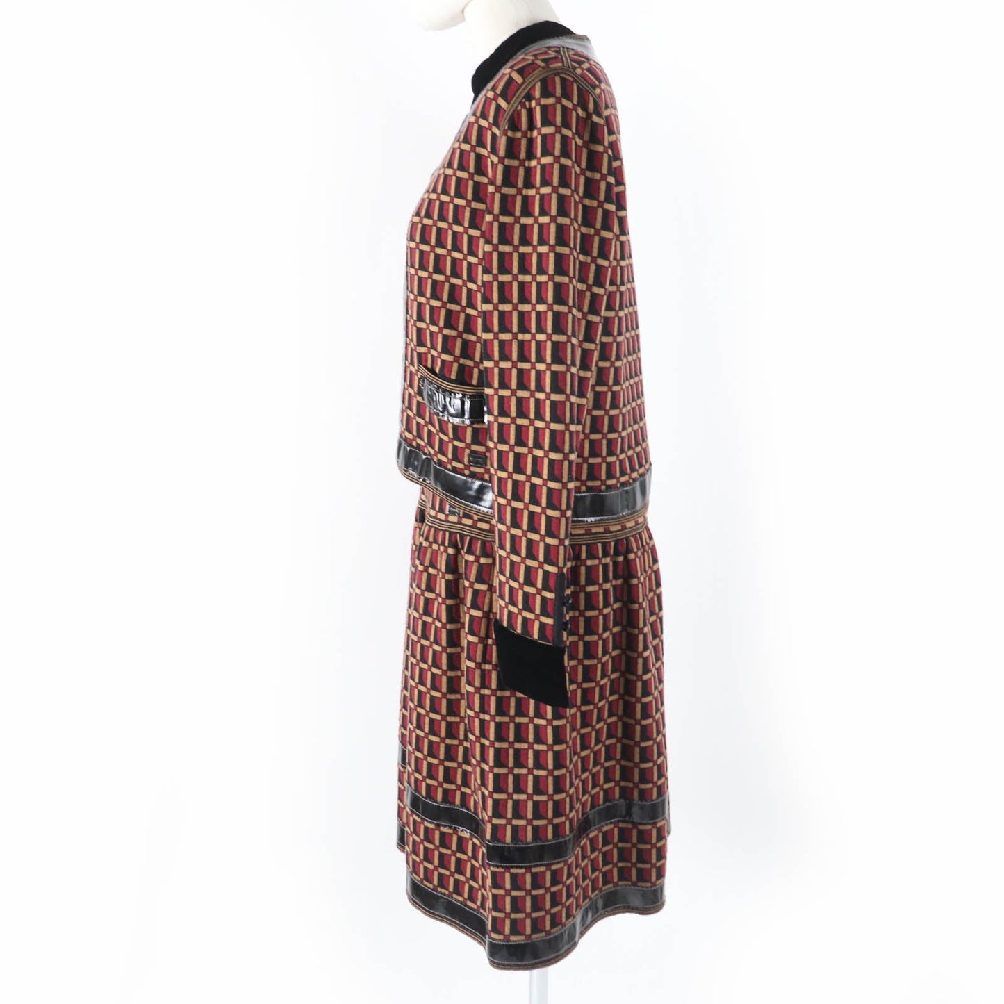 CHANEL ensemble 05A P26312V01927 Main: 100% wool, Part: Lamb leather multicolor Women 42