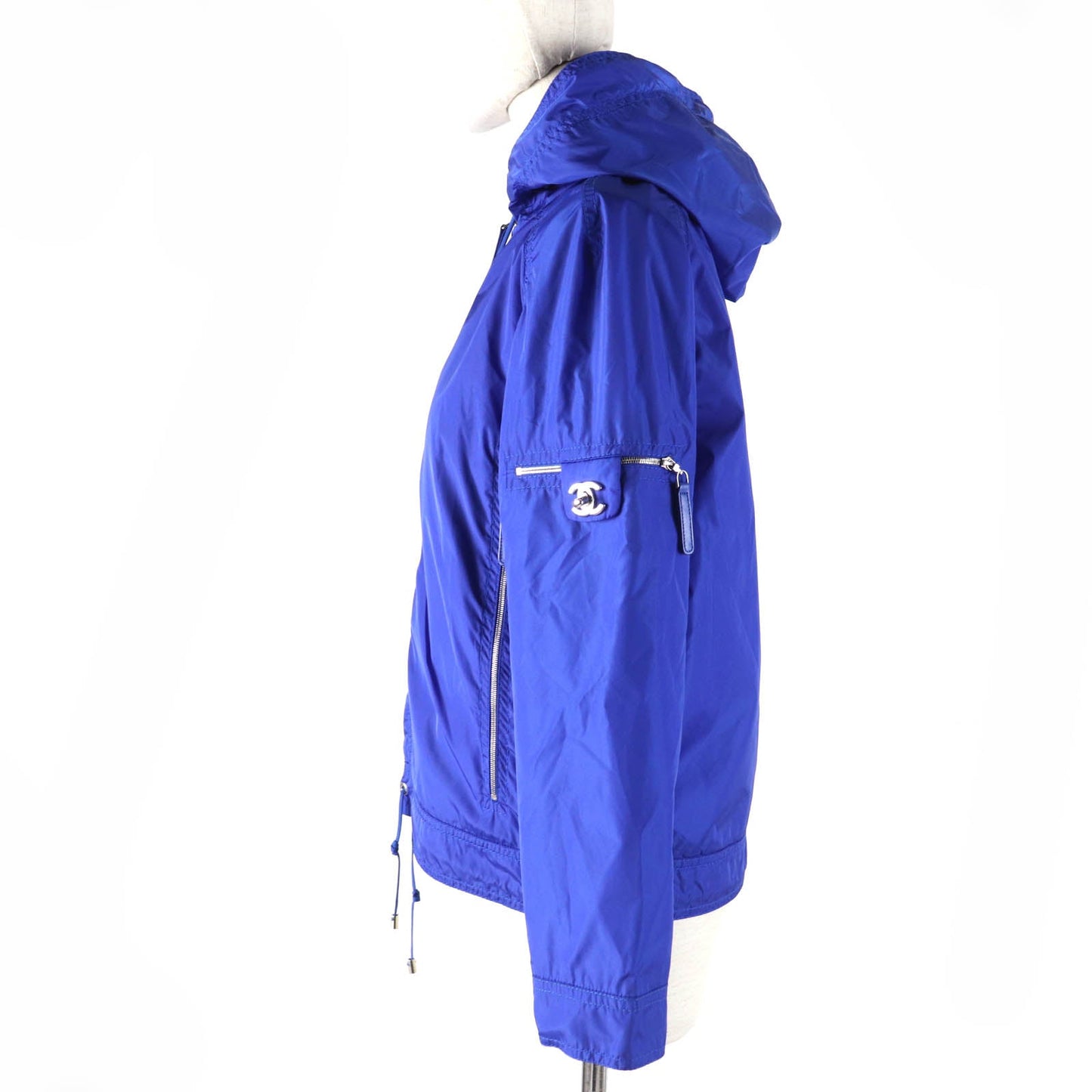 CHANEL Jacket P43217V32222 Main: 99% nylon, Main: 1% polyurethane blue Women 34