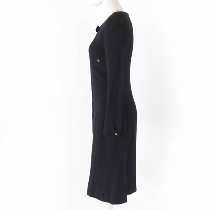 CHANEL one piece 96A P08207V04917 Main: 100% wool, Lining: 95% silk, Lining: 5% spandex black Women 36