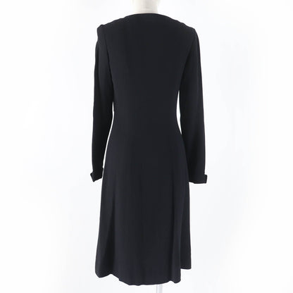 CHANEL one piece 96A P08207V04917 Main: 100% wool, Lining: 95% silk, Lining: 5% spandex black Women 36