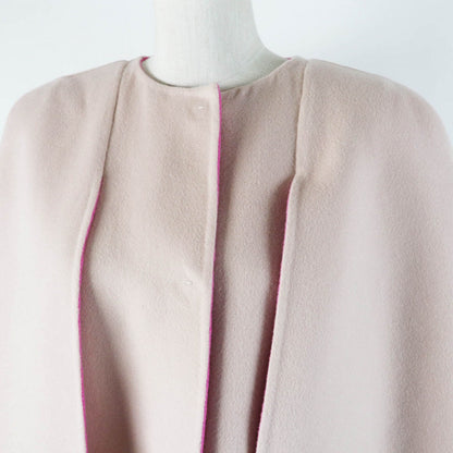 FENDI coat FF8458 W1D Outer: 100% wool, fur: fox pink Women 46