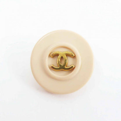 CHANEL Other fashion goods Plastic, Gold Plated beige Buttons, set of 8 Women