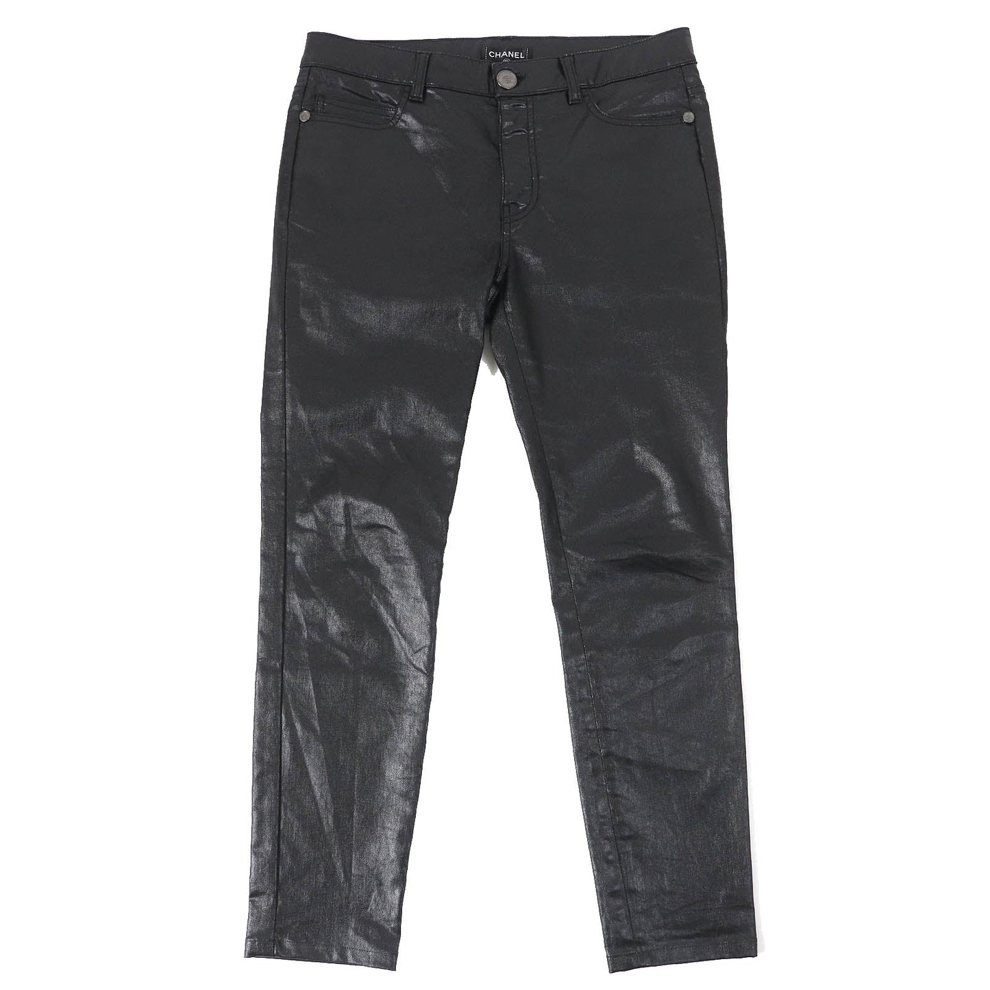 CHANEL Pants P50636 Main: 97% cotton, Main: 3% elastane Black type Women 40