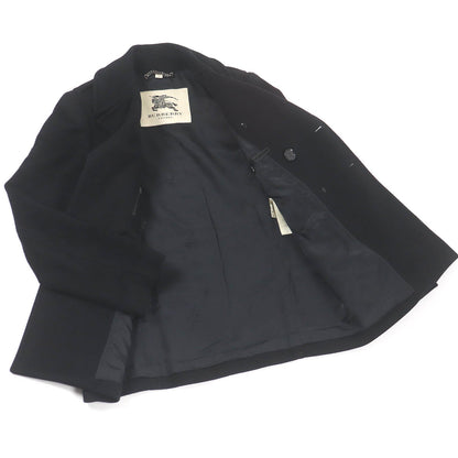 BURBERRY LONDON pea coat Outer: 80% wool, Outer: 20% cashmere, Lining: 55% acetate, Lining: 45% rayon black mens 44