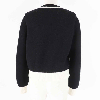 CHANEL cardigan P71365 Outer material: 78% cashmere, Outer material: 7% polyester, Outer material: 13% silk, Outer material: 2% polyamide Black White Women 34