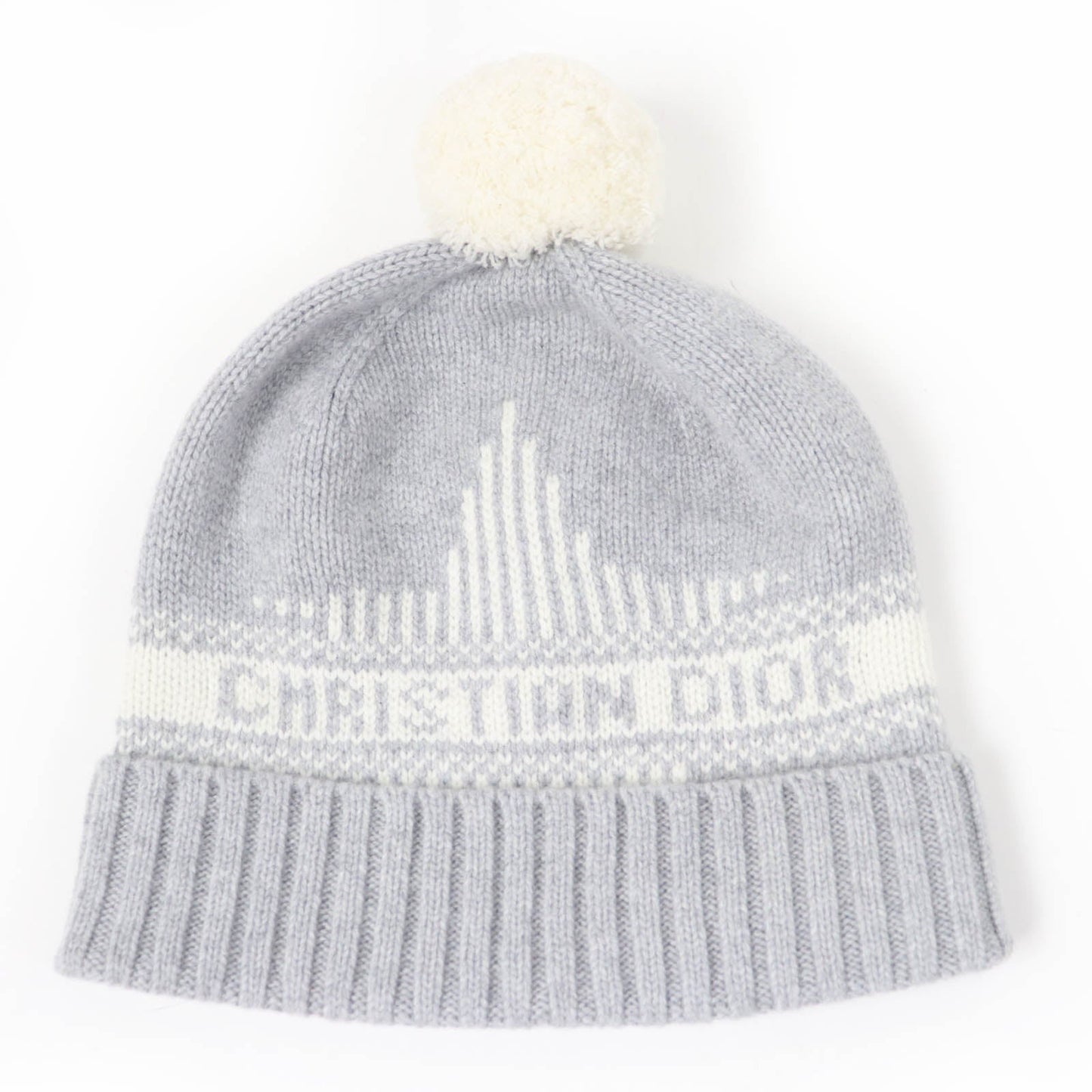 Christian Dior Knit cap 25DAL707I170 Main: 70% wool, Main: 30% cashmere gray Women