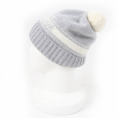 Christian Dior Knit cap 25DAL707I170 Main: 70% wool, Main: 30% cashmere gray Women