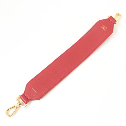 FENDI Shoulder strap Main: Velour Brown type Red Mini strap you Women