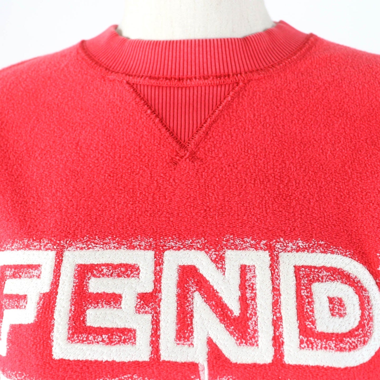 FENDI sweat FS7948 Main: 100% cotton, Part: 97% cotton, Part: 3% polyurethane, Lining: 100% cotton, Part: 100% polyester Red type Women XXS