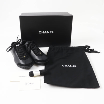 CHANEL sneakers 24S G45714 Main: Calfskin, Main: Suede calfskin Black White Women 36