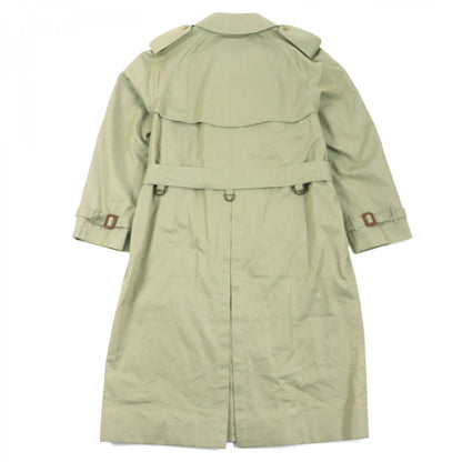 BURBERRY trench coat cotton khaki Belted spring coat Nova check pattern on the back 94-175