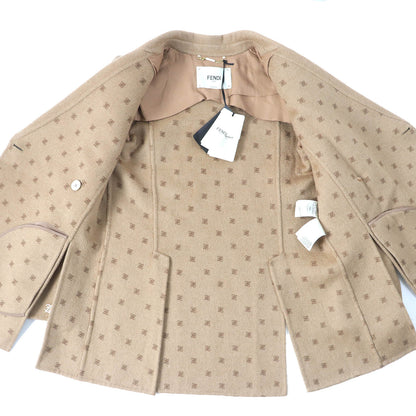 FENDI pea coat FJ7221 Outer: 100% camel, Lining: 100% rayon light brown Women 38