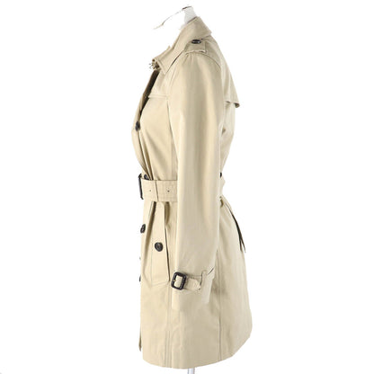 BURBERRY trench coat 3900461 Outer: 100% cotton, Lining: 100% cotton, Sleeve lining: 100% viscose (rayon) beige Kensington Women M