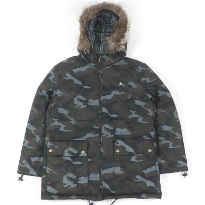 BURBERRY BLACK LABEL Down jacket Main: 100% nylon, lining: polyester, lining: cupra, sleeve lining: cupra, padding: 95% down Khaki type mens M