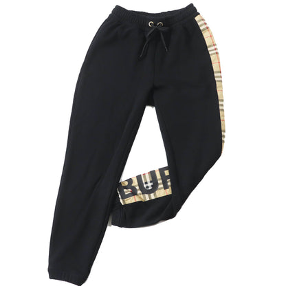 BURBERRY Pants 802451 Main: 100% cotton, some parts: 95% cotton, some parts: 5% elastane Black Beige type Women XXS