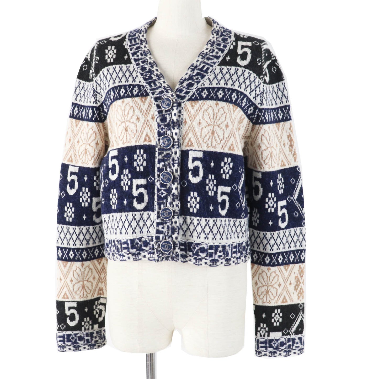 CHANEL cardigan 20B P65173 Main: 100% cashmere Multi Women 40