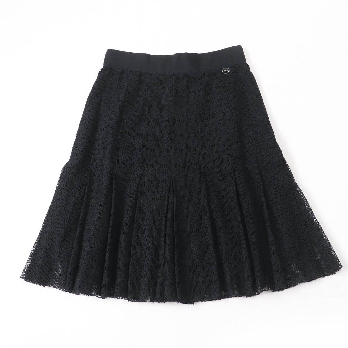 CHANEL Pleated skirt P51456V38481 Main: 94% cotton, Main: 6% nylon, Lining: 100% silk black Women 38