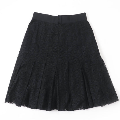 CHANEL Pleated skirt P51456V38481 Main: 94% cotton, Main: 6% nylon, Lining: 100% silk black Women 38
