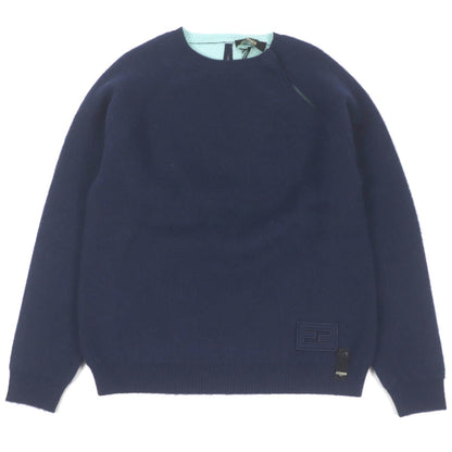FENDI knit FZX110 Main: 95% cashmere, Main: 5% nylon Navy mens 46