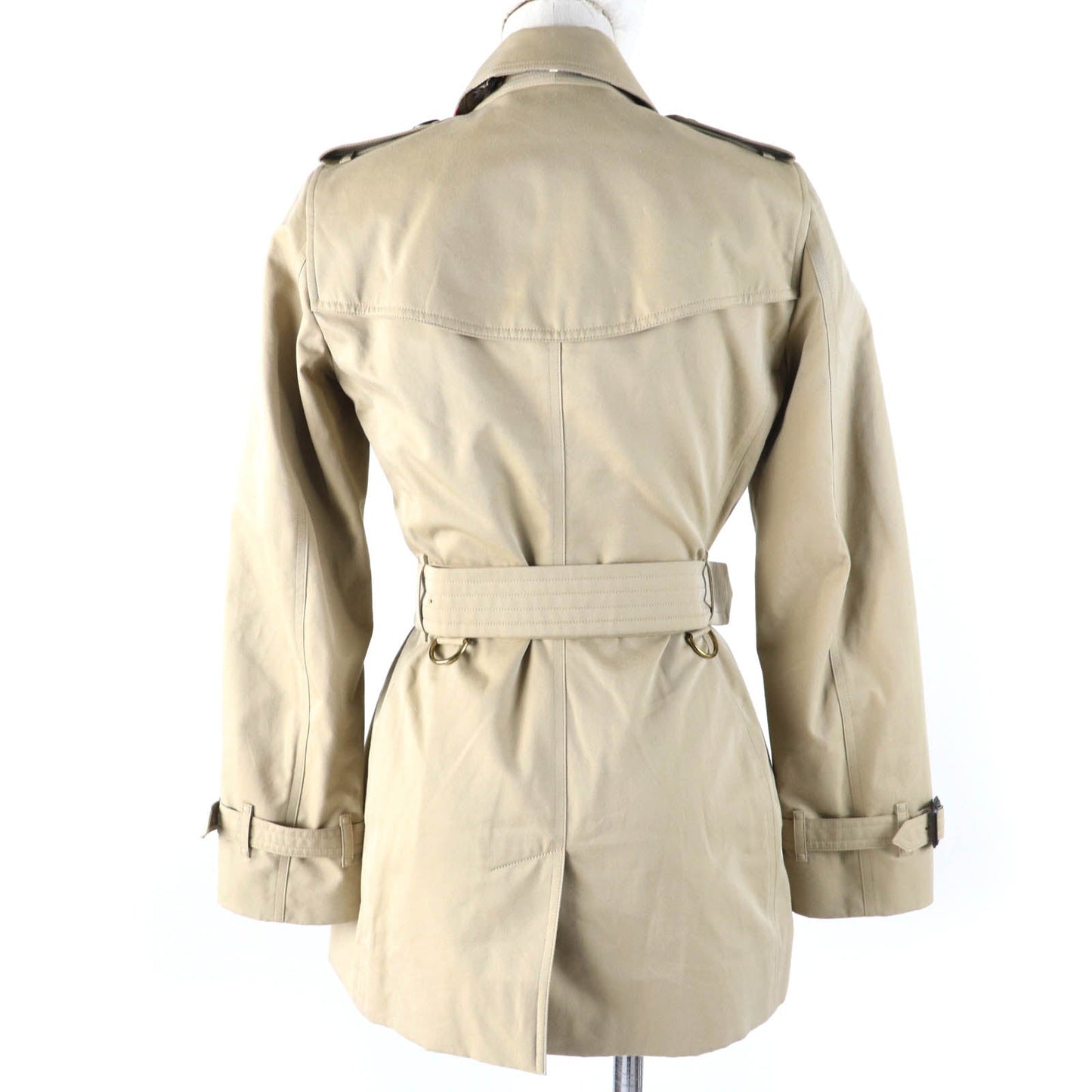 BURBERRY trench coat 39000550 Main: 100% cotton, Lining: 100% cotton, Sleeve lining: 100% viscose (rayon) beige Kensington Women 34