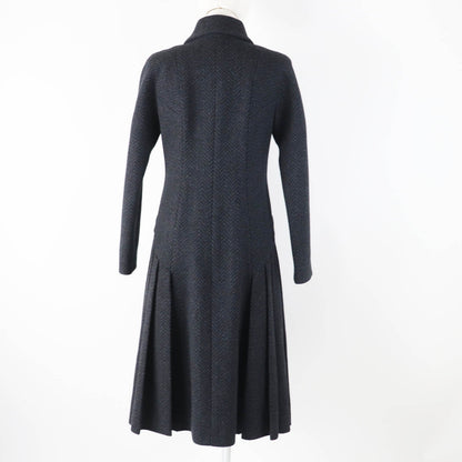 CHANEL coat P59659 Main: 80% wool, Main: 20% cashmere, Lining: 100% silk Gray black Women 34