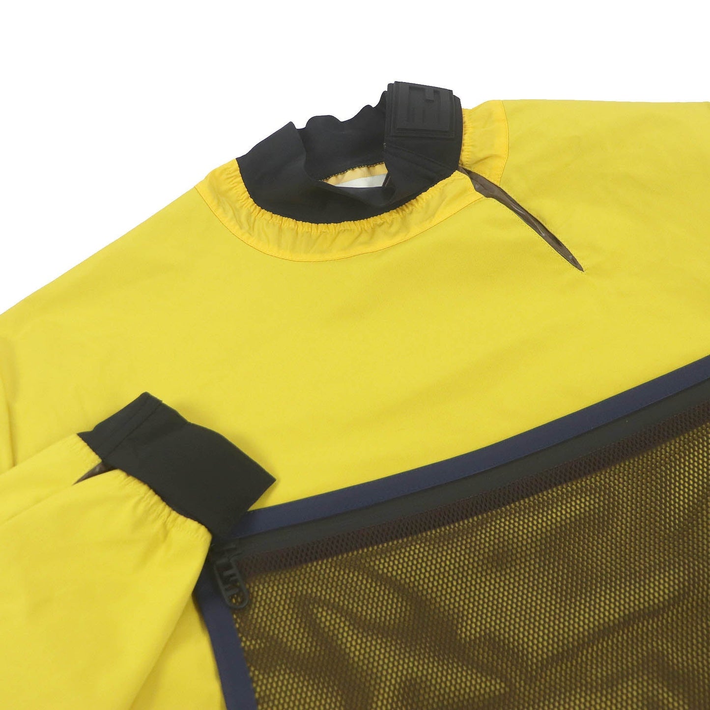 FENDI Nylon jacket FAN107 Main: 92% nylon, Main: 8% polyurethane, Part: polyurethane yellow mens L
