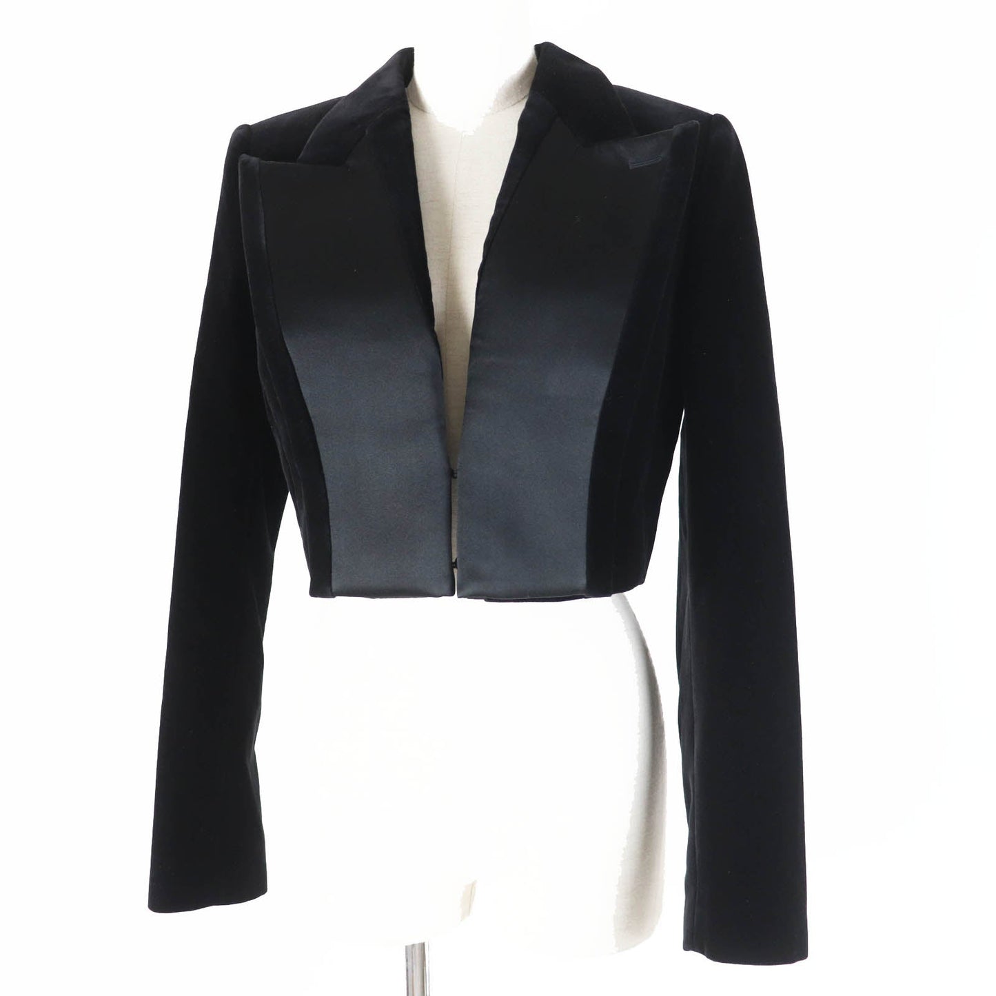 FENDI Jacket FJ7223 Main: 74% cotton, Main: 26% silk, Part: 78% silk, Part: 22% polyester, Lining: 100% rayon black Women 40