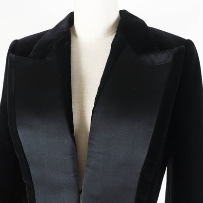 FENDI Jacket FJ7223 Main: 74% cotton, Main: 26% silk, Part: 78% silk, Part: 22% polyester, Lining: 100% rayon black Women 40