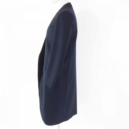 CELINE coat 2 8H28/5065 Main: 100% wool, part: 76% polyester, part: 24% silk, lining: 100% silk Navy black Women 34