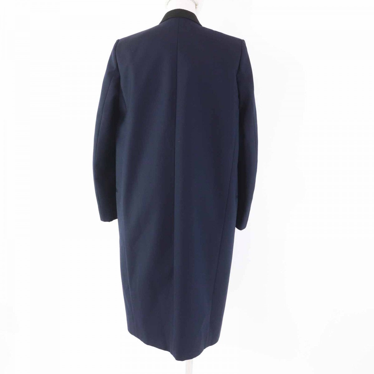 CELINE coat 2 8H28/5065 Main: 100% wool, part: 76% polyester, part: 24% silk, lining: 100% silk Navy black Women 34