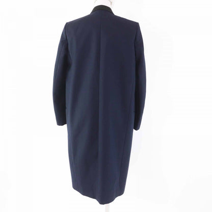 CELINE coat 2 8H28/5065 Main: 100% wool, part: 76% polyester, part: 24% silk, lining: 100% silk Navy black Women 34