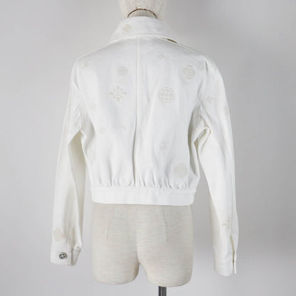 CHANEL Denim Jacket P70204 Main: 100% cotton white Women 36