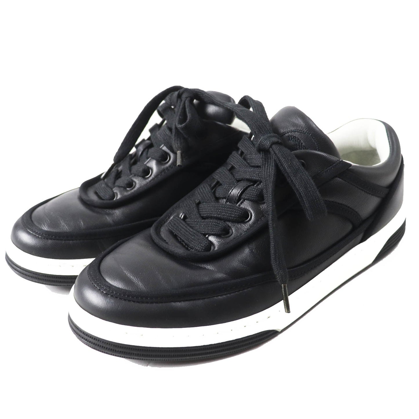 CHANEL sneakers 21S G37488 Main: Lambskin Black White Women 35.5