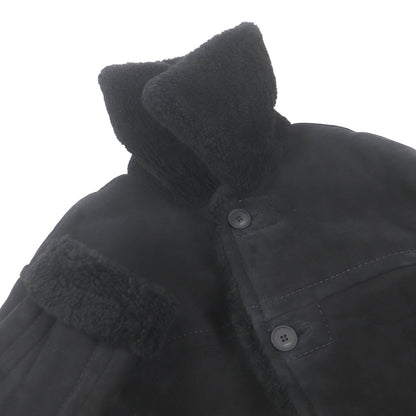 FENDI Mouton coat FM0157 Main: Sheep leather black mens 44
